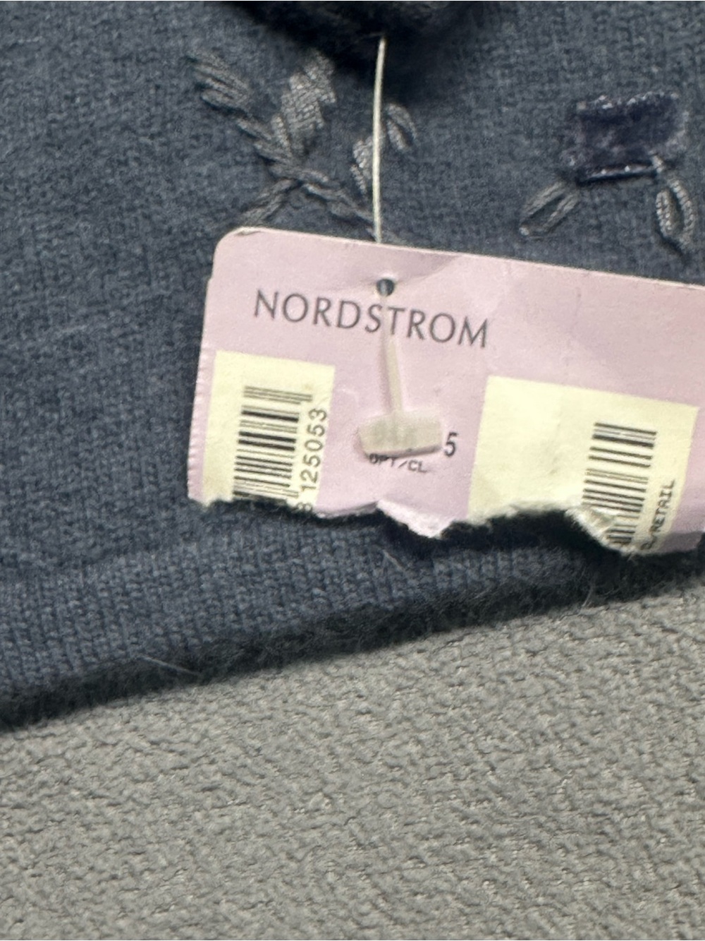 Preview Collection Gray Embroidered Button-Front Cardigan - Picture 4 of 8